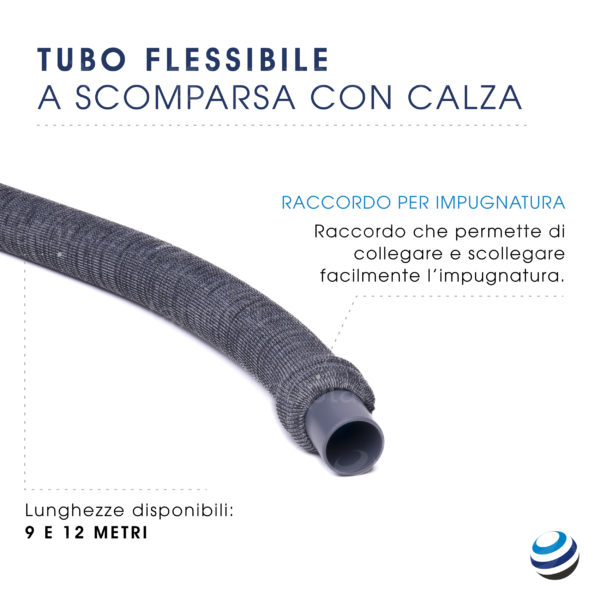 Raccordo Impugnatura Tubo Flessibile Retrattile Con Calza