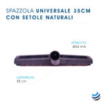 Spazzola universale cm 35 con setole naturali - immagine 3