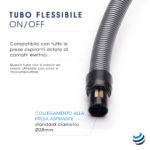 Kit accessori con tubo flessibile con interruttore ON/OFF per impianti Aertecnica, Duovac, Enke, Disan - immagine 4